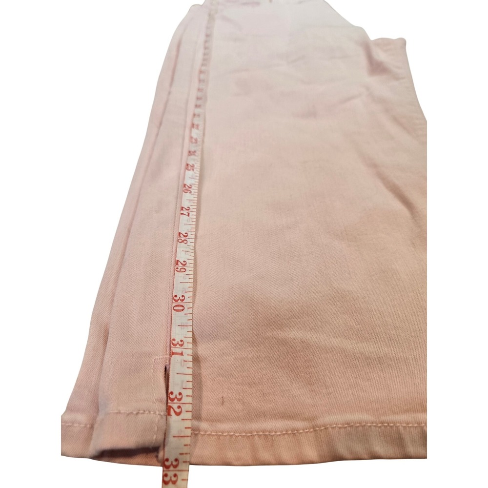 Avenue Women's Denim‎ Cropped Wide Leg Capri Jeans with Slits Pink Size 18 - Picture 9 of 13